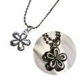 thumbnail image 1 of AOOOWER Flower All-match Clavicle Chain Adjustable Round Bead Chain Cold Wind Neck Chain, 1 of 7