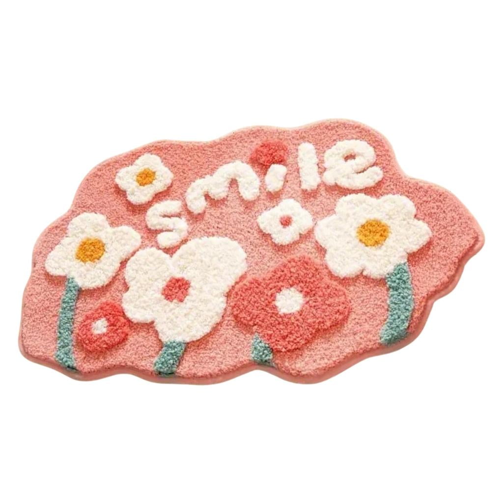 AOOOWER Flower Carpet Nordics Modern Hanging Basket Mats Simple Floor ...