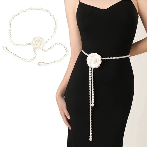 AOOOWER Flower Waist Body Chains Waist Belt Jewelry Women Party Ornament Waist Chain