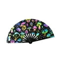 thumbnail image 1 of AOOOWER Foldable Fluorescent Reactive Bamboos Raves Fan For Music Festivals DiscosNight Costume Parties Carnivals Celebration, 1 of 15