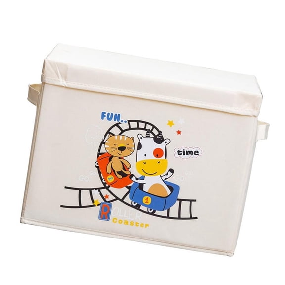 AOOOWER Foldable Playroom Storage Containers Toy Storage Bins Kids Clothes Organizers Set Foldable Toy Box