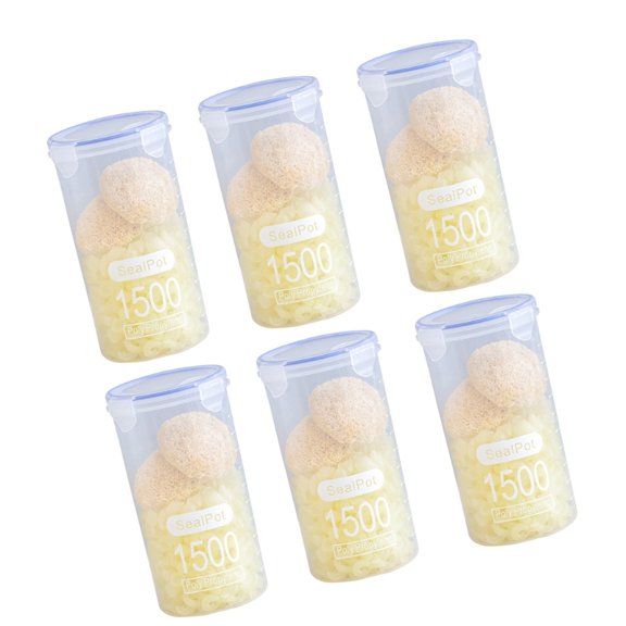 AOOOWER Food Safe Transparent Sealed Jar For Rice Nut Spices Office Kitchen Storage Solution