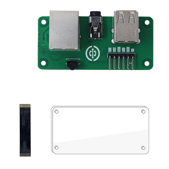 AOOOWER For ZeroW Upgraded Development Board With USB 2.0x2 Ethernet Adapter