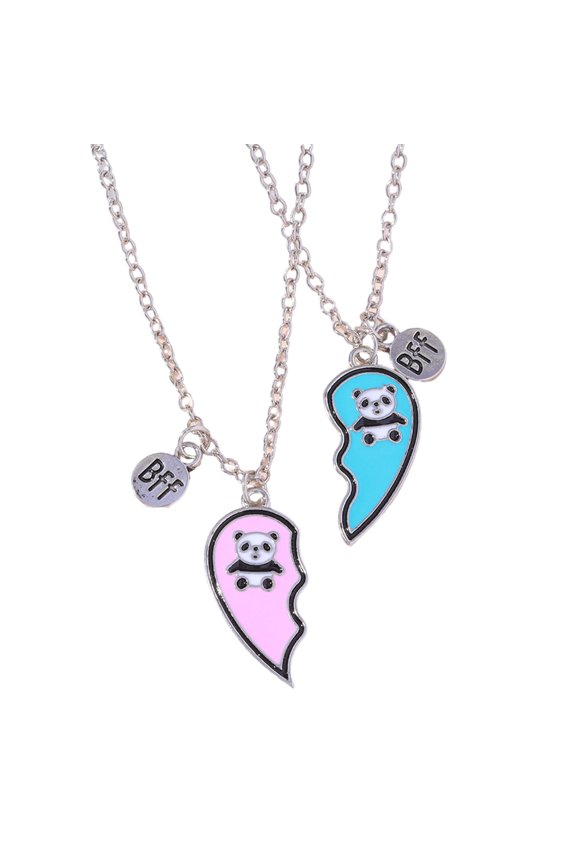 Friendship Avocado Heart Shape Clavicle Chain Necklaces for Bestie Cute Jewelry