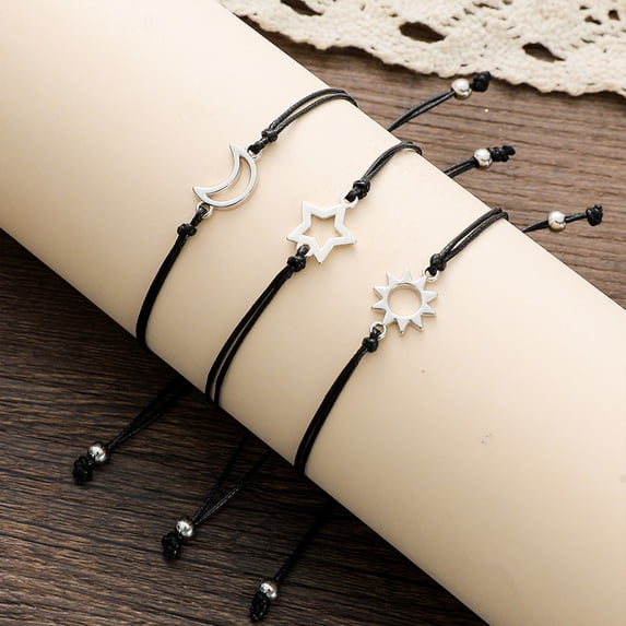 AOOOWER Friendship Card Bracelets Long Distance Relationship Wrist Bands Promise Bracelet Party Birthday Gift for Best Friends