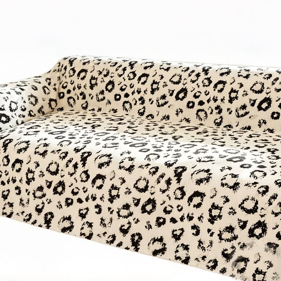 AOOOWER Full Cover Leopard Print Sofa Slipcover Nonslip Design Soft Polyester Fabric Couch Protector For Living Room Furniture