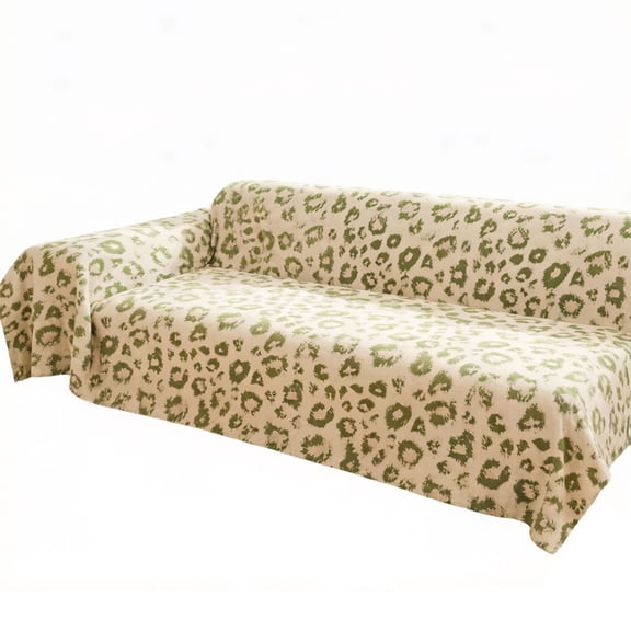 AOOOWER Full Cover Leopard Print Sofa Slipcover Nonslip Design Soft Polyester Fabric Couch Protector For Living Room Furniture