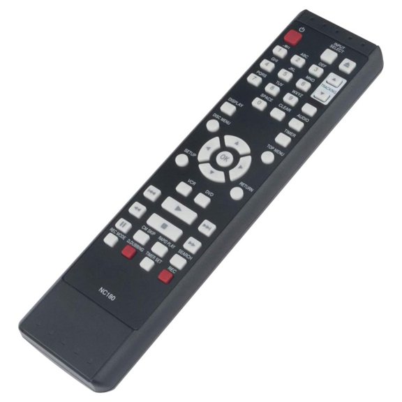 AOOOWER Full Function NC180UH NC180 Remote Control Replacement for VCR Recorders DVDR