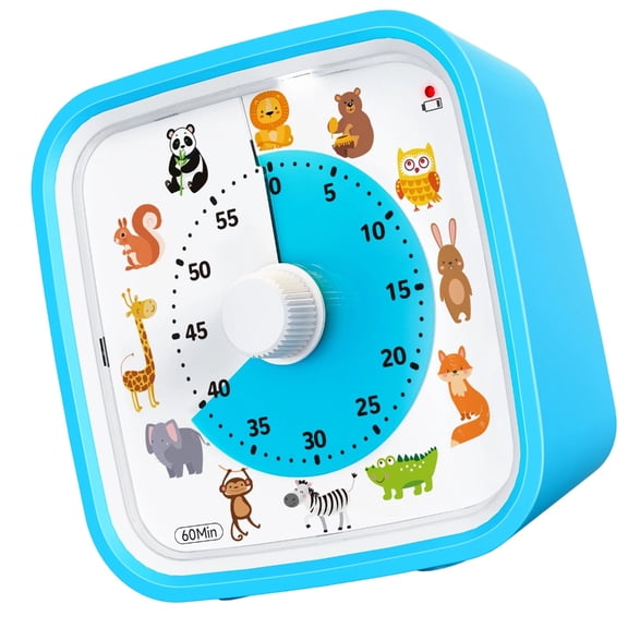 AOOOWER Fun Animal Design Countdowns Visual Timer Quiet Operation For Classroom Use Gift