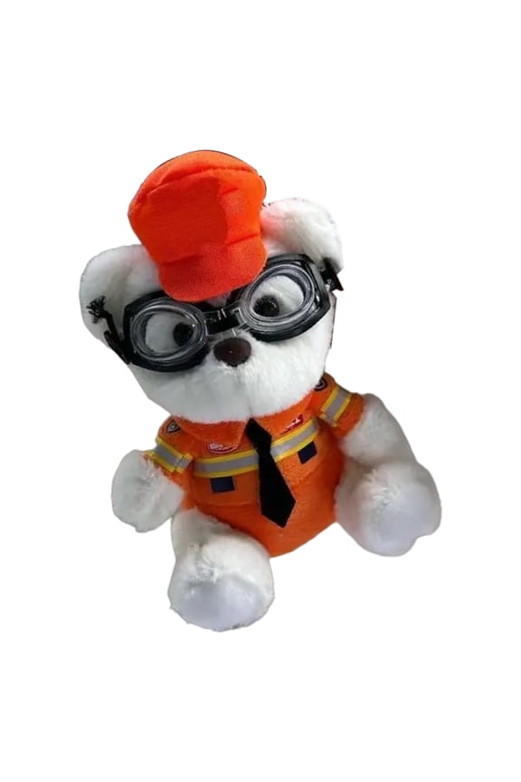 Fun Policeman Firefighter Bear Key Pendant Stylish Key Accessory Work Bag Ornament Suitable for Backpacks and Purses