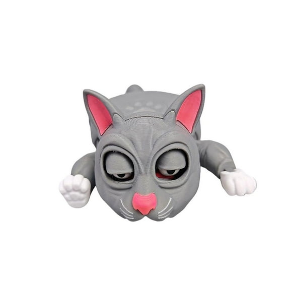 AOOOWER Fun and Practical 3D Printed Cats Coasters with Funny Expression Decorative Cup Mat Insulation Pad for Home Office