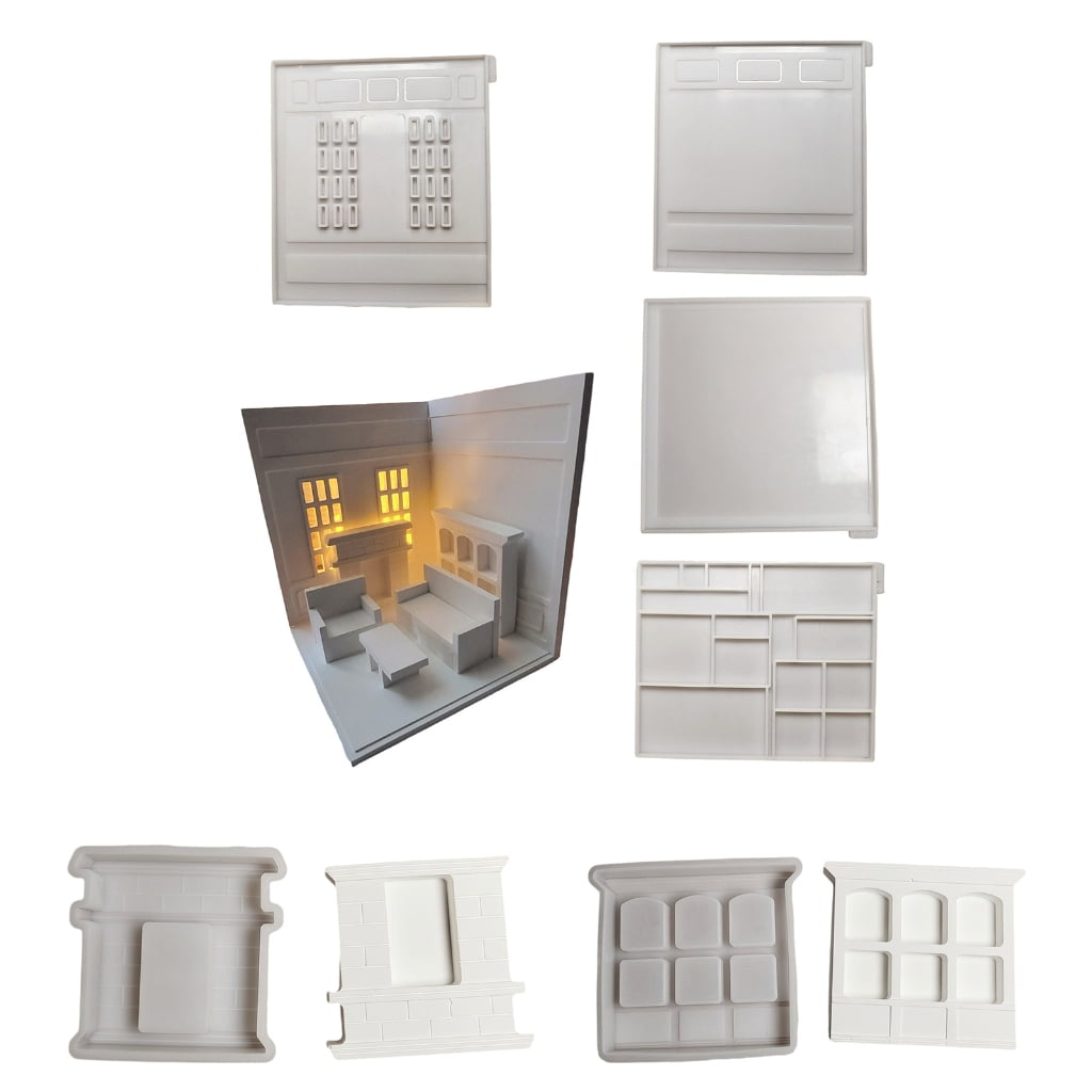 AOOOWER Furniture Resin Tray Sturdy Silicone Mold Easy Release Dishes Molds for Crafting Jewelry Holders and Decorative Plates