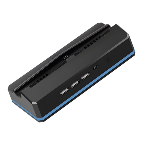 AOOOWER Gaming Dock with Adjustable Color Lights 2 Fast Speed Cooling Fan 3 USB Port Travel Friendly