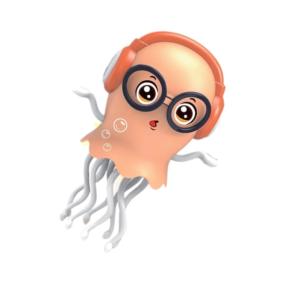 AOOOWER Glowing Jellyfish Electric Toy Music Auditory Development Dancing Toy for Kids