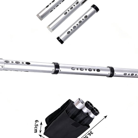 AOOOWER Golf Ball Retrievers with Storage Bag Detachable Golf Ball Pickers Upper Tube