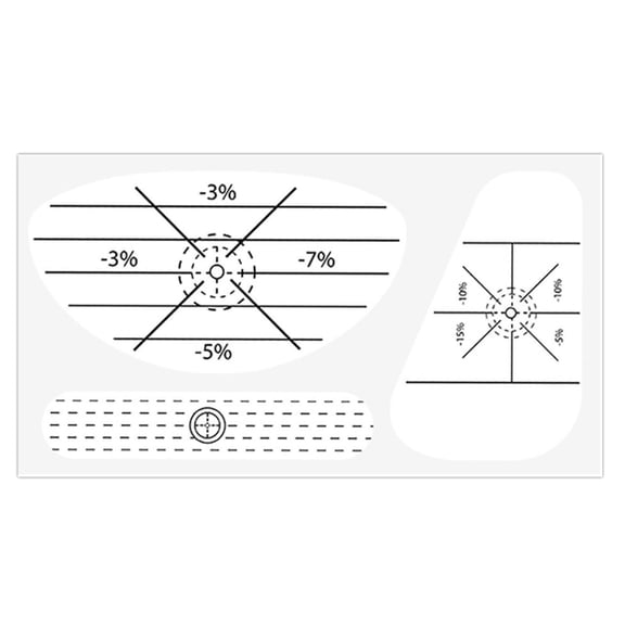 AOOOWER Golf Club Impact Stickers for Golf Irons Putters Swing Practice Training Aids
