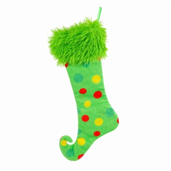 AOOOWER Green Santa Stocking Hanger Decorative Tree Accent For Outdoor Holiday Decoration