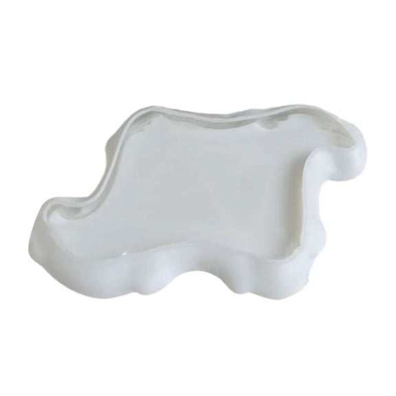 AOOOWER Gypsum Cement Mold European Style Lace Relief DIY Irregular Tray Resin Mould