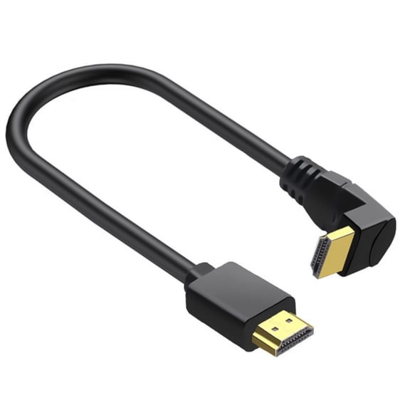 AOOOWER HDMI2.0 Cable Male to Male Right Angle Design Easy Installation for HDTV
