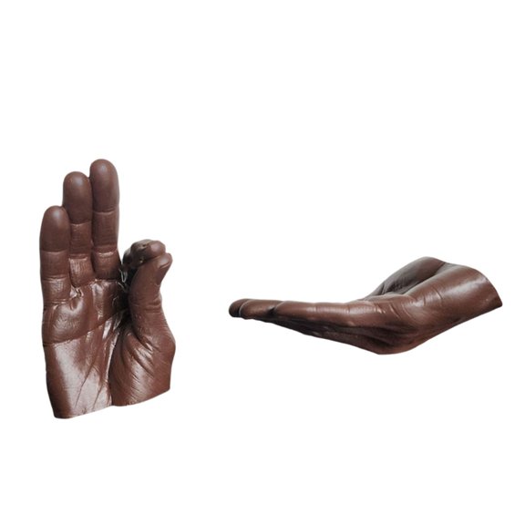 AOOOWER Hand Shape Resins Incenses Stick Holder and Ashes Catchers Set for Yoga and Mindfulness Meditations Incenses Burners