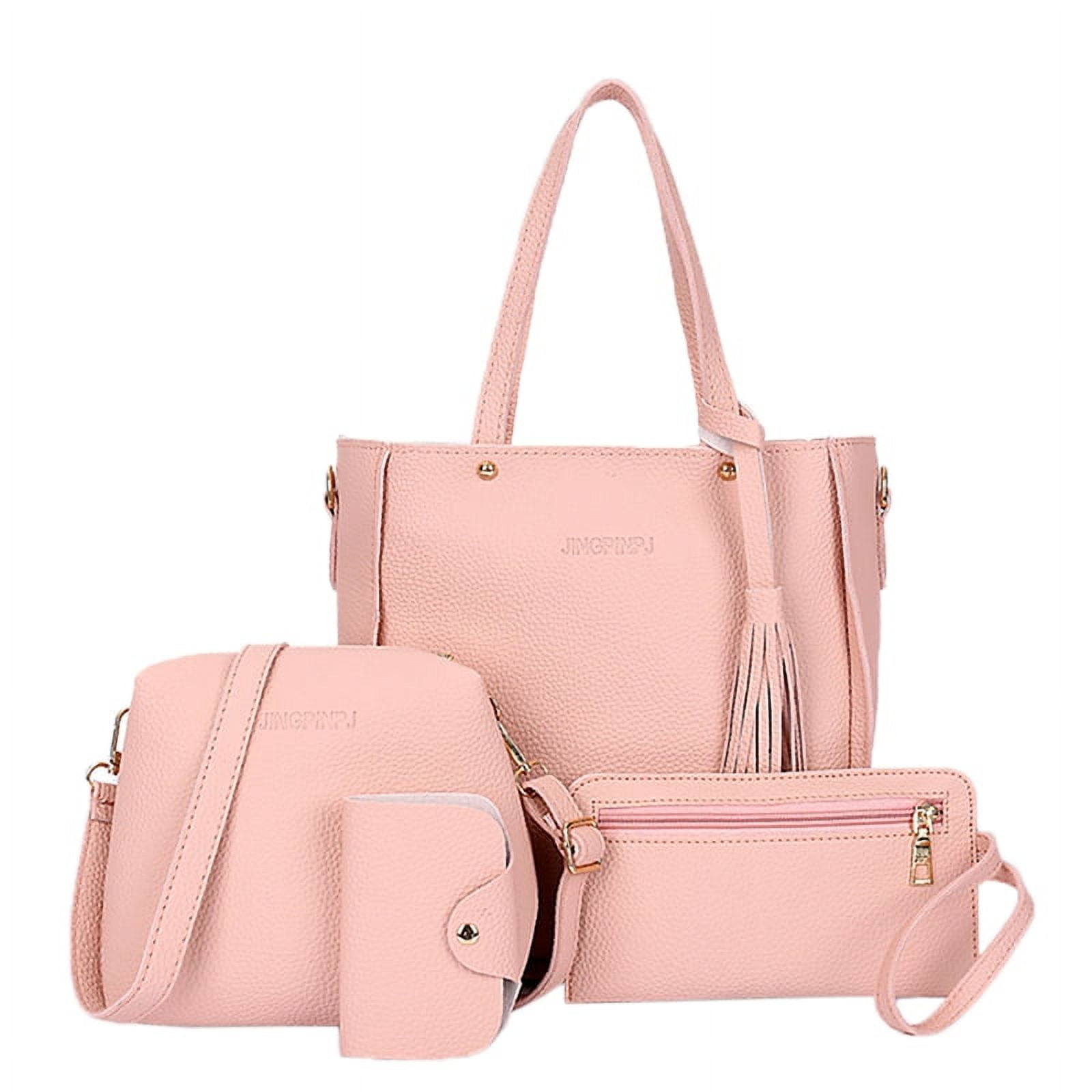 Pink purse and wallet set deals