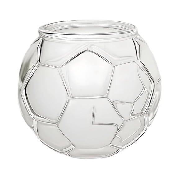 AOOOWER Handcrafted Glass Cup Sports Ball Shape Drinking Mug for Cold And Hot Beverage