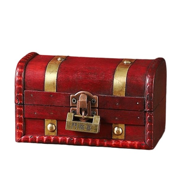 AOOOWER Handcrafted Wooden Multi Purpose Storage Case With Security Clasp Documents Organiser Home Décoration