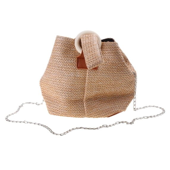 AOOOWER Handmade Straw Crochet for Totes Bag Pack Daily Necessaries Girls Women Fashion