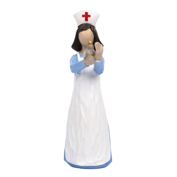 AOOOWER Heartwarmings Nurse Figurine Resins Decors Statue For Hospital Professional Gift