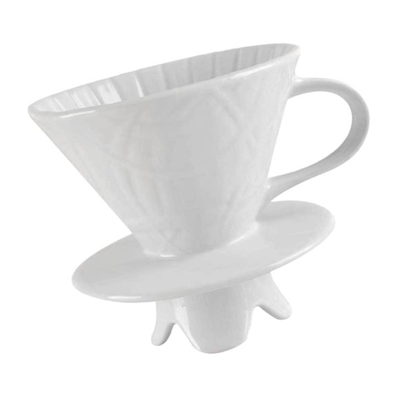 AOOOWER Heat Resistant Ceramic Dripper Pouring Over Coffee Brewer Precise Extraction Brewing Funnel For Home Office