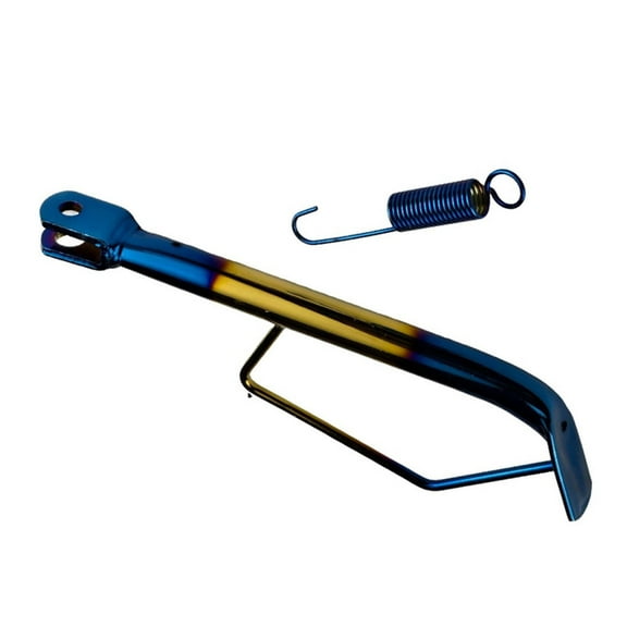 AOOOWER Heavy Duty Motorcycle Side Stand Spring Loading Bike Side Support for Travel