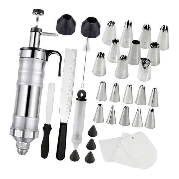 AOOOWER High Quality 34 Piece Baking Set With Various Tip For Cookie And Cupcakes