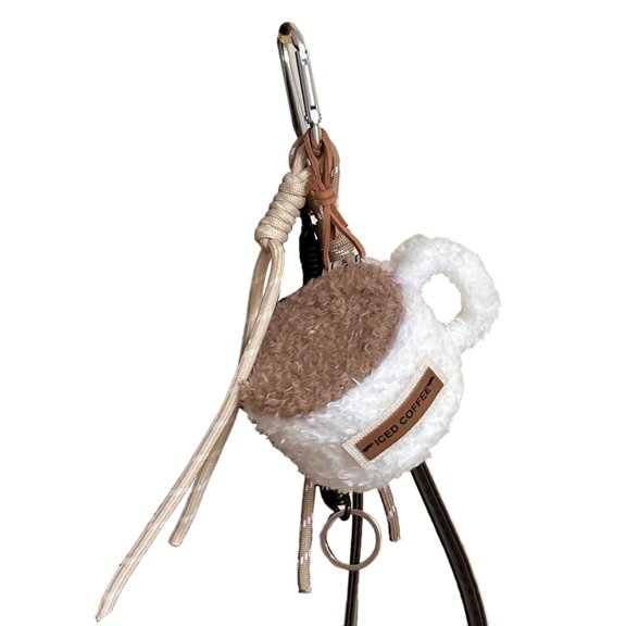 AOOOWER High Quality Handmade Afternoon Teas Keychain Plush Decoration Dessert Keyring