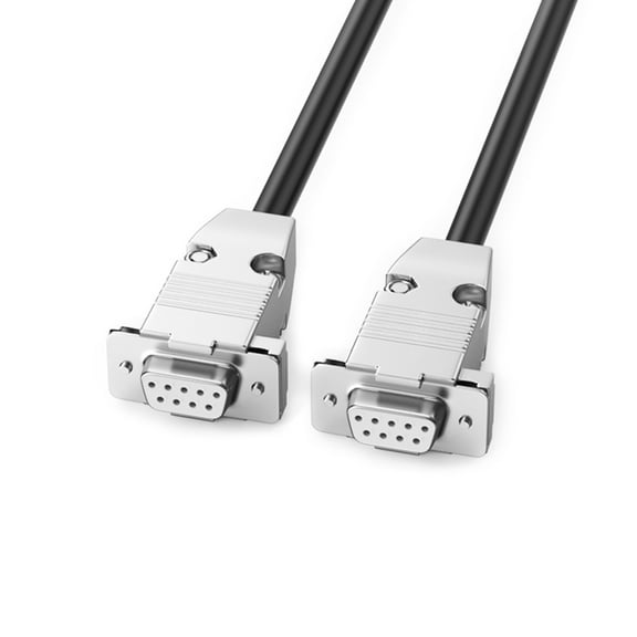 AOOOWER High Speed RS232 DB9 Extension Cord Fast Speed Crossover Cable with Gold Plated Pin for Printers, Scanners