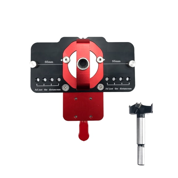 AOOOWER Hinge Mounting Tool Concealed Hinge Jig Concealed Door Hinge Jig with Quick Clamps Hinge Hole Drilling Guide Locator