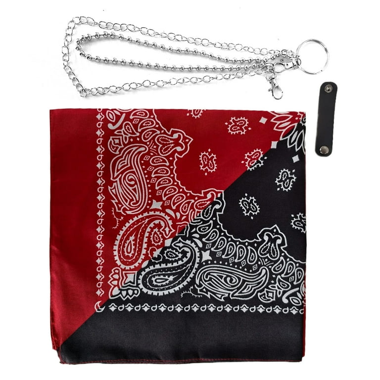 AOOOWER Hip Hop Paisley Biker Bandana with Double Layer