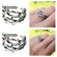 thumbnail image 1 of AOOOWER Hollow Thorn Rings Open Rings Adjustable Finger Rings Adjustable Open Rings, 1 of 7