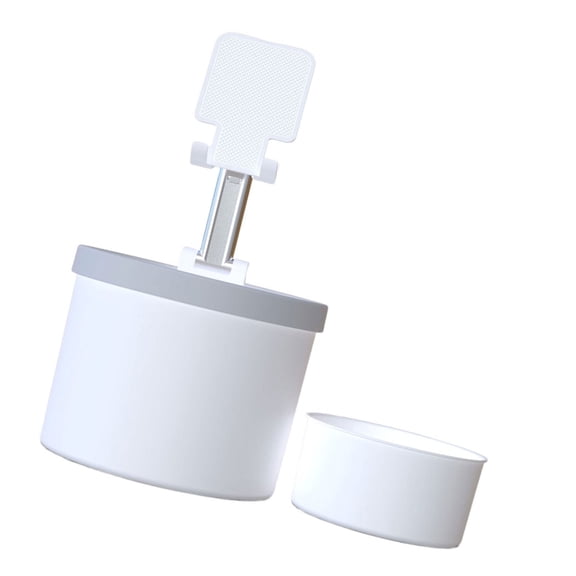 AOOOWER Home and Office Essential Plastic Storage Box with Mobile Tablet Support Bracket