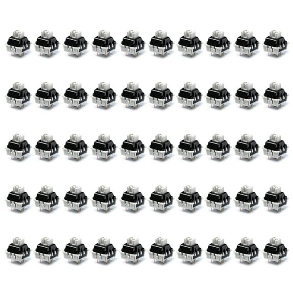 AOOOWER Hot Swappable Keyboard Switches Gray Wood V4 Switches Linear with Light Guider for Comfort Enhances Mechanical Keyboards