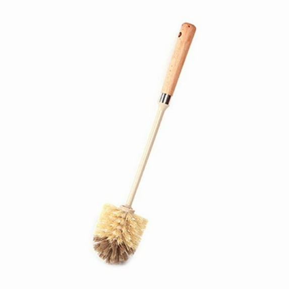 AOOOWER Household Wooden Long Handle Toilet Brush Home Kitchen Bathroom Cleaning Tools