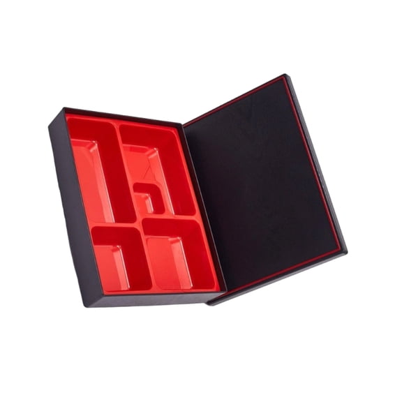 AOOOWER Hygienic Food Container 5/6 Divider Bentos Box Effective Plastic for Daily Use