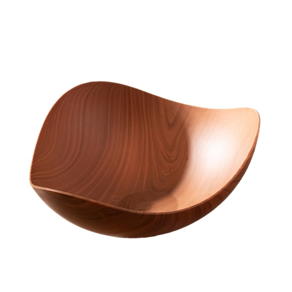 AOOOWER Imitation Wood Texture Snacks Bowl Perfect For Home Office Fruit Gathering