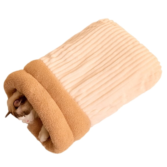 AOOOWER Indoor Pet Rest Bed House Warm Plush Sleep Bag Resting Bed Cats Home Decors