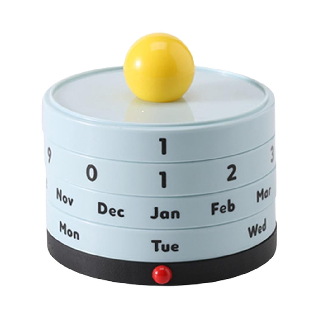 Rotating Collander AOOOWER Innovative Rotating Perpetuals Calendar With Eye Catching Ball ...