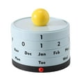 thumbnail image 1 of AOOOWER Innovative Rotating Perpetuals Calendar With Eye Catching Ball Design For Office And Home Desktop Space Unique Decors, 1 of 17