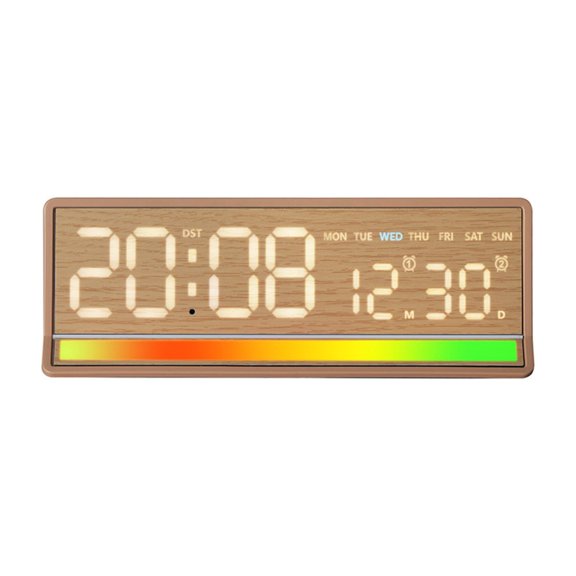 AOOOWER Interactive Lighting Changing Digital Clock Multifunction for Home Decors & Parties
