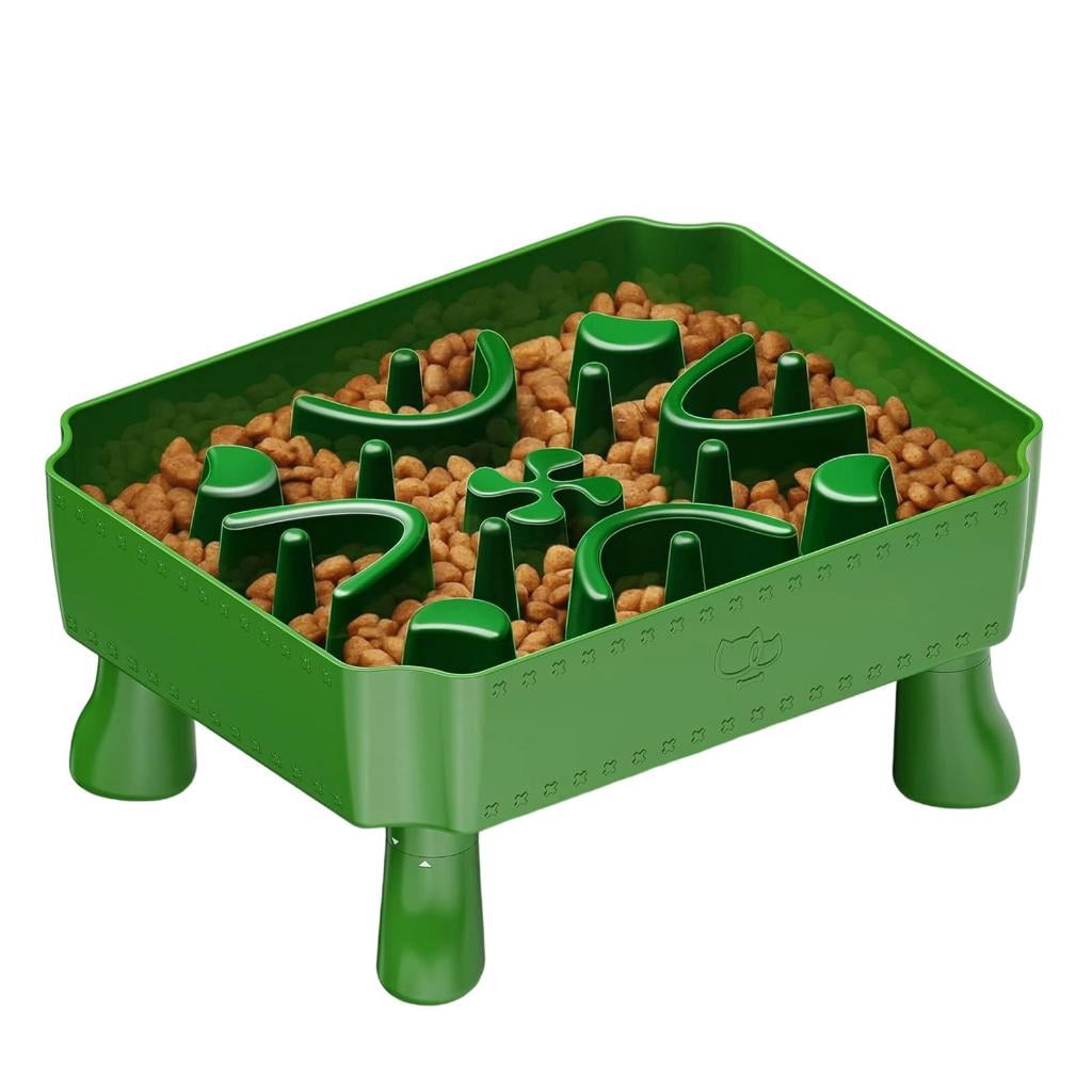 AOOOWER Interactively Slow Eating Cats Bowl Fun Interactively Comfortable Cats Food Bowl for Comfortable Dining