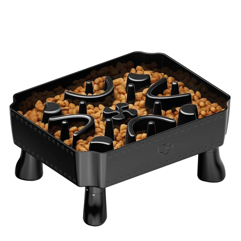 AOOOWER Interactively Slow Eating Cats Bowl Fun Interactively Comfortable Cats Food Bowl for Comfortable Dining