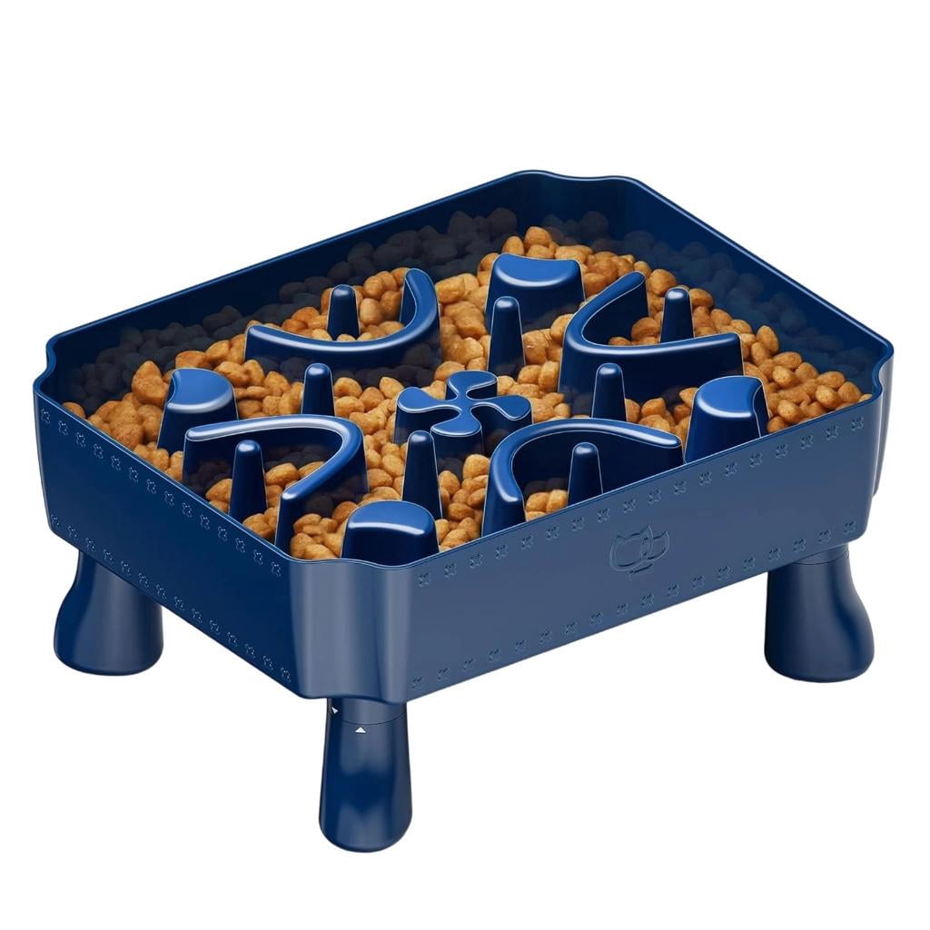 AOOOWER Interactively Slow Eating Cats Bowl Fun Interactively Comfortable Cats Food Bowl for Comfortable Dining