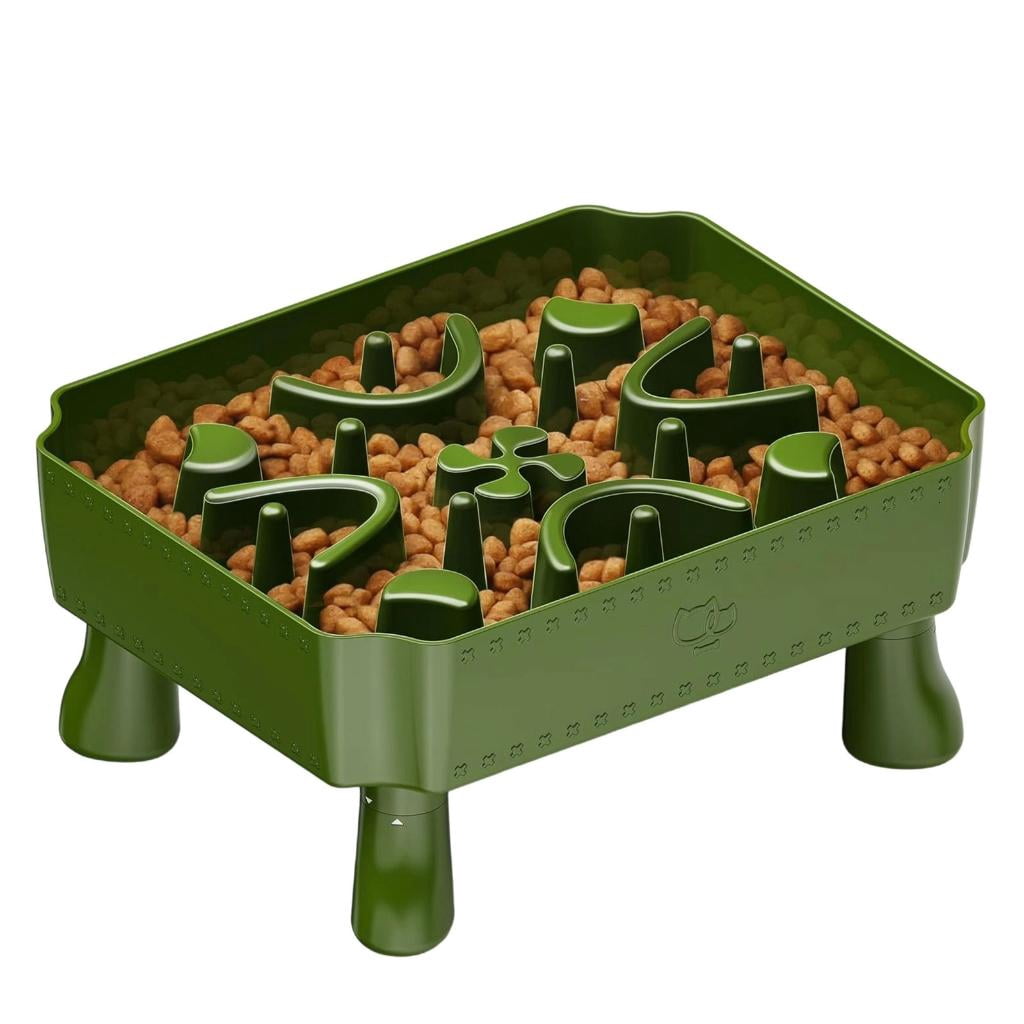 AOOOWER Interactively Slow Eating Cats Bowl Fun Interactively Comfortable Cats Food Bowl for Comfortable Dining